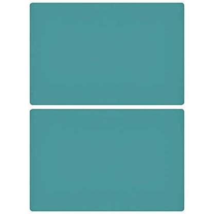 23.6'' by 15.7''Flexible Silicone Placemat Non Slip Waterproof Heat Resistant Dinner Table Mat (Dark Green-2 pcs) - color: Dark Green-2 Pcs