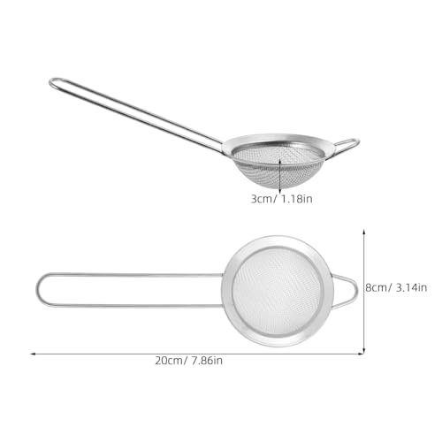 POPETPOP 2pcs Stainless Steel Reptile Litter Scoop Durable Sand Shovel with Fine Mesh for Efficient Excrement Cleaning Terrariums and Aquariums