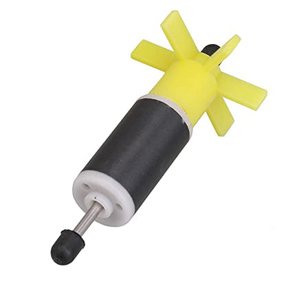 Submersible Pump Impeller Rotor Yellow 16mm Replacement Parts with Shaft Pack of 2