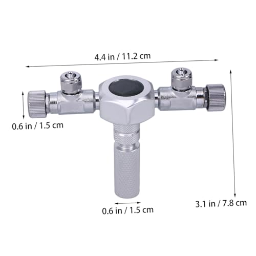GANAZONO Splitter Connector for Aquarium Metal Inline Tubing Valve for Fish Tank Durable and Sturdy Valve for Standard Aquarium Tubing for Mending Extending