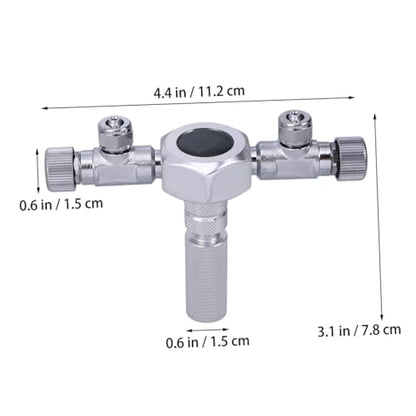 GANAZONO Splitter Connector for Aquarium Metal Inline Tubing Valve for Fish Tank Durable and Sturdy Valve for Standard Aquarium Tubing for Mending Extending
