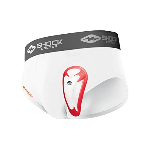 Shock Doctor Boy's Core Brief with BioFlex Athletic Cup, Moisture Wicking Vented Protection, Youth Sizes