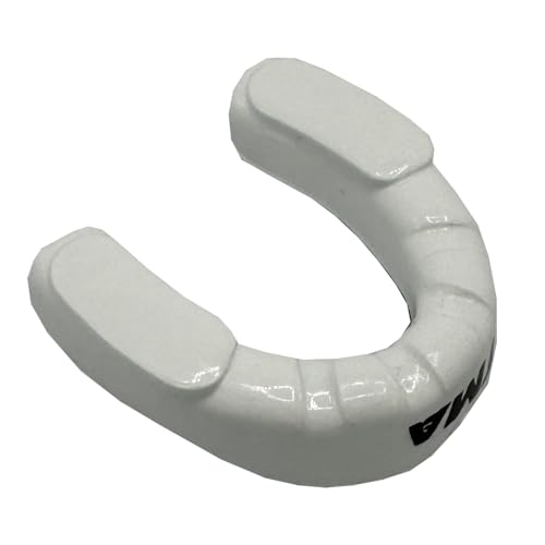 TMA Mouthguard Slim Fit, Adults and Kids Mouth Guard with Case for Boxing, Basketball, Lacrosse, Football, MMA, Martial Arts, Hockey and All Contact Sports (White/Blue, Adult) - color: White/Blue