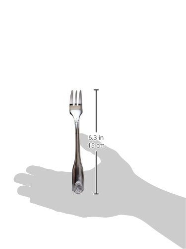 New Star Foodservice 58321 Shell Pattern, 18/0 Stainless Steel, Oyster Fork, 6-Inch, Set of 12 (Pack of 2) - size: Oyster Fork (6-Inch) (Pack of 2)
