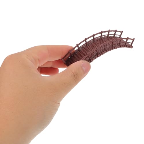 4pcs Aquarium Decor Miniature Landscape Ornaments Z-Shaped Stairs and Arch Bridge, Fish Tank Accessories for DIY Fairy Garden and Micro Landscape Decoration