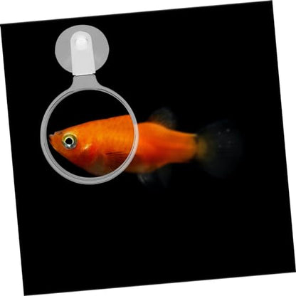 Totority Fish Tank Magnifier Cup Observation Lens for Betta Fish Ants Small Animals Easy to Install Plant Viewing Tool Clarity
