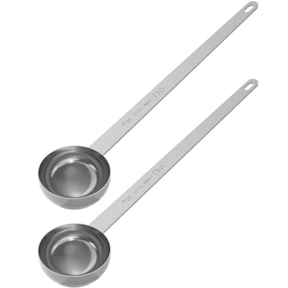2PCS 2 Tablespoon Coffee Scoop, 9.5" Long Handle Measuring Spoon, Two tbsp (30 ml) Stainless Steel Scooper - size: 2Tbsp