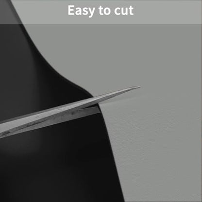 Table Pad - Used for Square Table Waterproof and Easy to Clean Good Flatness Easy to Used for Dining Table(Black+Gray 46x46)