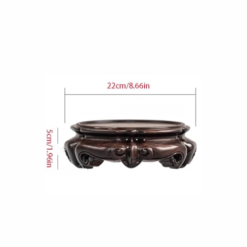 Bonsai Pedestal Vase Pedestal Stands Solid Wood Solid Round Base Vase Buddha Statue Teapot Base Incense Burner Fish Tank Base Wooden Bracket Pad Planter Stand Plant Holder