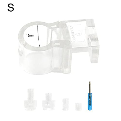 Aquarium Lily-Pipe Fixture for Fix Inflow/Outflow-Tube Clamp Water Pipe Clip Water Exchanger Hose Lily-Pipe Fixture - size: Small