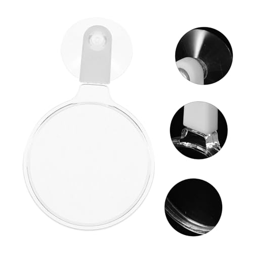 HANABASS Acrylic Aquarium Magnifying Glass with Strong Suction Cup for Fish Tank Viewing Small Animal and Plant Magnifier for Detailed Observation in Betta Fish Tanks and Aquariums