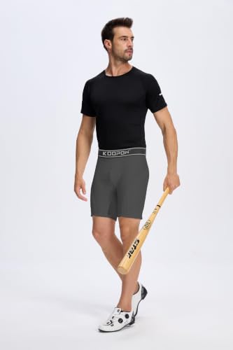 KOOPOW Men Adult Compression Padded Sliding Shorts Pants Baseball Slider - color: Grey, size: Medium