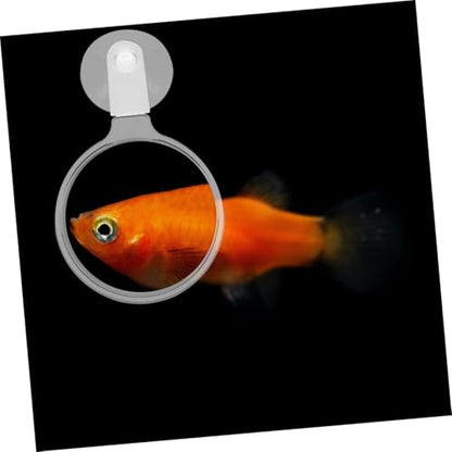 Didiseaon 4pcs Clear Acrylic Magnifier with Cup for Fish Tank Observation Lens for Plants and Animals Easy Installation and Use