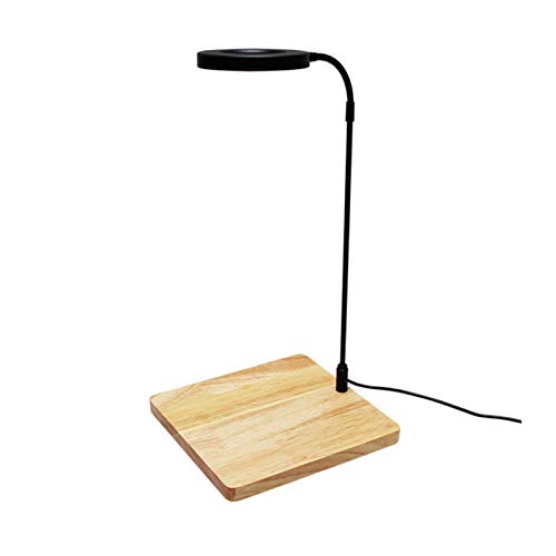 LED Aquarium Light 360 Degree Full Spectrum LED Light with Bamboo Board 10W Nano Fish Tank Light USB Powered Flat Nano Aquarium Light Bett a Fish Tank Light for Plant Growth - size: 10w m / 8.66x9.25inch