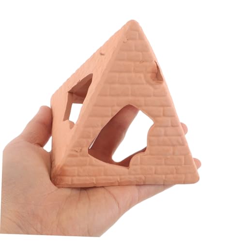 POPETPOP Aquarium Hiding Cave Shrimp Hideout Fish Breeding Box Decorative Fish Tank Accessory Ceramic Hiding Cave