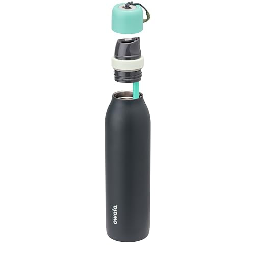 Owala FreeSip Twist Stainless Steel Water Bottle 24 oz Foggy Tide - color: Foggy Tide, size: 24 Ounces
