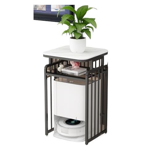 Living Room Living Room Sweeper Robot Shelf Organizer Drinking Fountain Fish Tank Cabinet Coffee Table Multifunctional(Black,60x40x85cm)