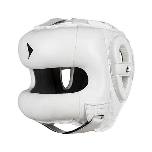 Nista Face Saver Nose Bar Headgear for Boxing & MMA Training - color: White, size: Small-Medium
