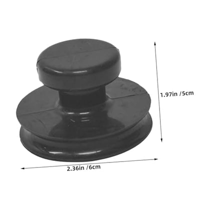 ORFOFE 4pcs Heavy Duty Suction Cups for Aquarium Meditation Bowl Black Large Diameter Strong Adhesion