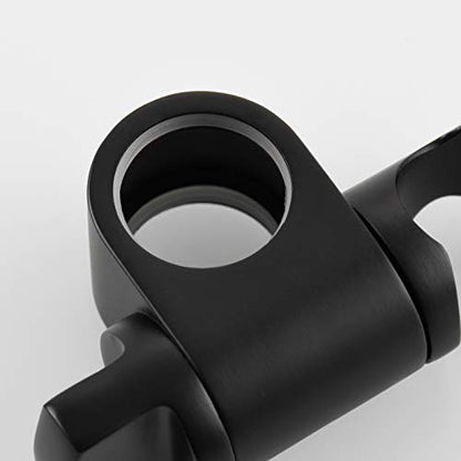Hand Held Shower Head Holder Stainless Steel Height/Angle Adjustable 25 mm Shower Slide Bar Bracket Holder Black, ST35B - color: Black