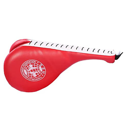 Taekwondo Kick Pad Karate Target Tae Kwon Do Double Sides Kickboxing Training Target 39cm x 19.5cm x 5cm with Wrist Strap for High and Low Kicks Martial Arts Practice