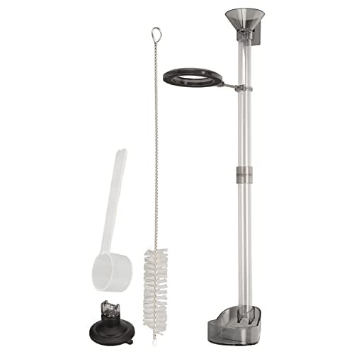 Aquarium Feeding Tube, Premium ABS Shrimp Fish Feeder with Large Funnel and Dish for Freshwater Tanks