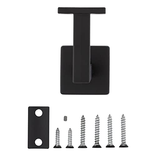 National Hardware N830-524 Reed Handrail Bracket, 1 Count (Pack of 2), Matte Black - color: Matte Black, size: 1 Count (Pack of 2)