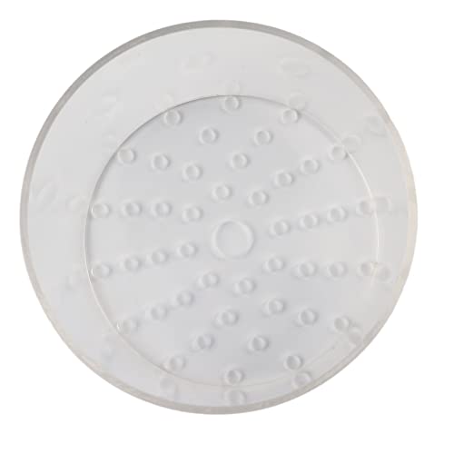 Acrylic Transparent Feeder Cover, Aquarium Feeding to Prevent Fish and Shrimp from Stealing Food, with Center Hole for Feeding Tube, for Reproduction and Safe Feeding in Fish (120mm) - size: 120mm