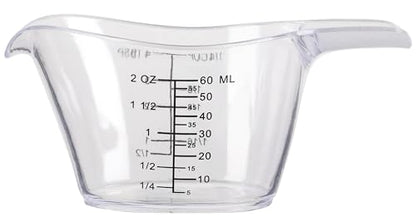 2 Piece Measuring Cup Set, Clear