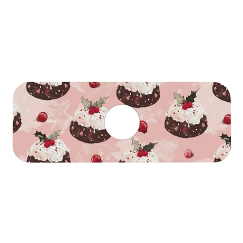 Faucet Draining Mat For Kitchen Sink, Cream Puddings Diatom Mud Absorbent Drain Pad For Bathroom Kitchen Sink Splash Guard Drying Mat - color: Cream Puddings