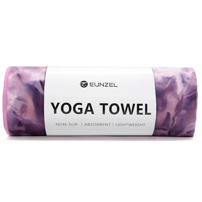 Eunzel Hot Yoga Mat Towel, Ultra-Absorbent Microfiber 72" x 26.5" - color: Lavender