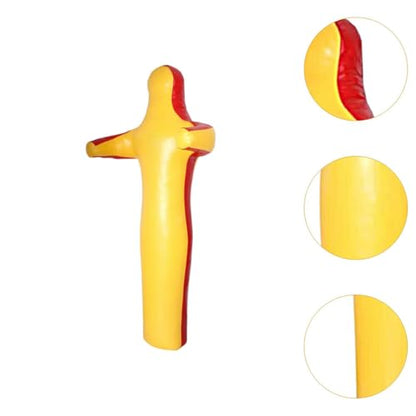 Generic Unfilled Judo Dummy for Grappling and Boxing Practice, Yellow 170cm