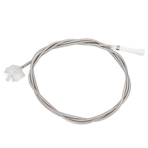 Aquarium Filter Brush, Double Ended Flexible Pipe Cleaning Spring Brush for Fish Tank Water Lines, Stainless Steel Tube Cleaner for Filters Pumps and Hoses (Small)