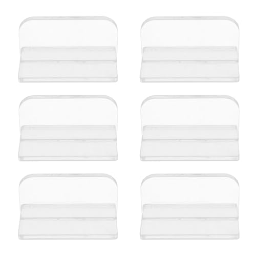 6Pcs Acrylic Aquarium Cover dle, Se Grip Fish Tank Lid Pull dle, Durable Transparent Aquarium Lid dle with Adhesive, Eleg Modern Design for Glass Cabinets and niture