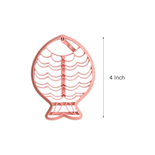 GOTO CLAY TOOLS Trinket Fish Cutter for Polymer Clay, Fish Trinket Dish Cutter, 4 inch Length, Embossed Polymer Clay Cutters, Sharp Edge TR-Fish