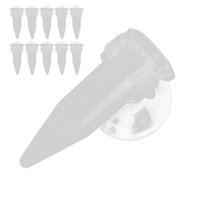 Automatic Fish Feeder, Auto Fish Feeder Fish Feeding Tube Brine Shrimp Eggs Fish Food Feeder 10Pcs Red Funnel Cup Fish Tank Feeding Cup for Feeding Fish with Suckers