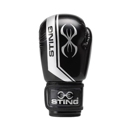 STING Armalite Boxing Gloves, Durable Boxing Equipment for Boxing Training, Balanced Weight Distribution - color: Black/Silver, size: 16 Oz