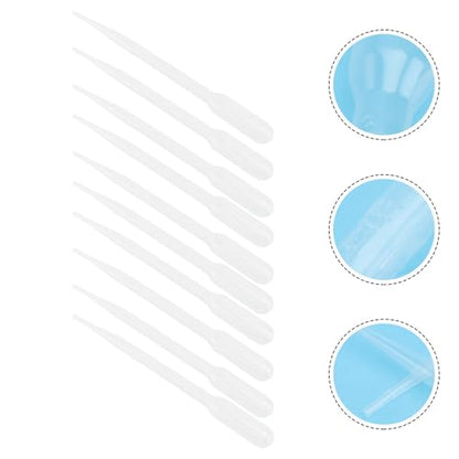 Toddmomy 10pcs Brine Shrimp Feeders with Long Plastic Tubes 3ml Manual Suction Pipettes for Coral and Fish Aquarium Feeding Tools