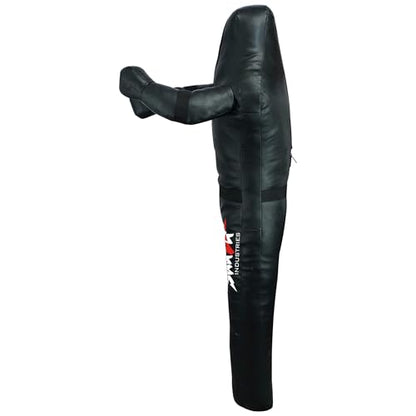 Shaza MMA BJJ Wrestling Throwing Dummy Bag, Durable PU Leather, Unfilled - size: 48 inch | 120 cm