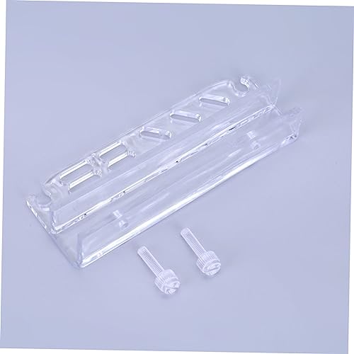 FOMIYES Acrylic Aquarium Tool Holder Rack for Water Plants Maintenance Storage Organizer for Fish Tank Cleaning Tools Design