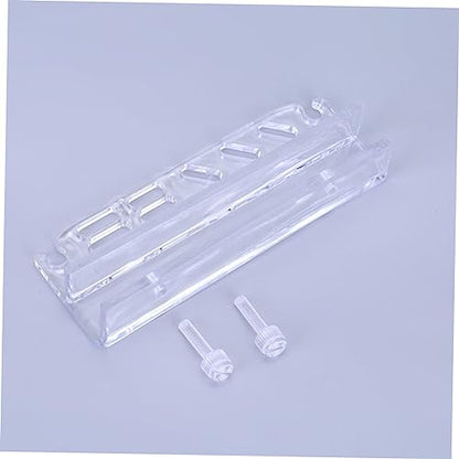 FOMIYES Acrylic Aquarium Tool Holder Rack for Water Plants Maintenance Storage Organizer for Fish Tank Cleaning Tools Design