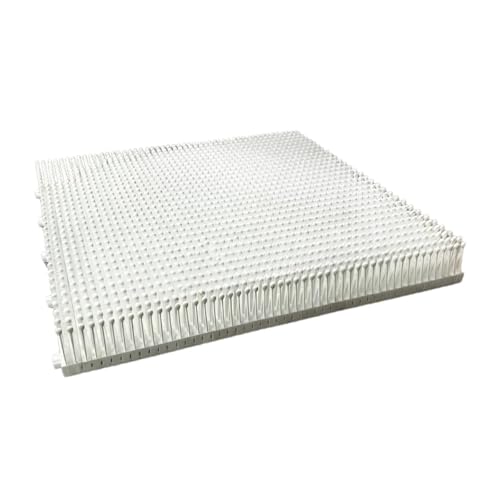 Dryland Ski Training Mat - Modular 50x50cm (19.7x19.7 inch) Panels, White, PP Material for Indoor/Outdoor Practice