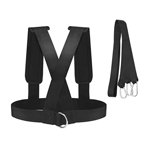 Sled Harness Tire Pulling Speed Resistance Power Belt Adjustable Weight Trainer with Pull Strap Sports Pull Rope, ordinary