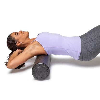 OPTP AXIS Firm Density Foam Roller – Round, Black, 36" x 6" | High density foam roller for heavy use, physical therapy, yoga, Pilates, fitness exercise & sports training, smooth surface - color: Black - 36" X 6" Round