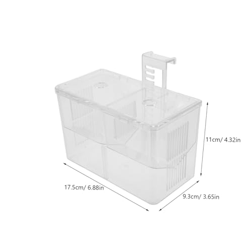 Toyvian Aquarium Fish Breeding Box Isolation Incubator for Fish Tank with Mesh Divider Easy to Install Hatchery for Fry Shrimp and Nursery