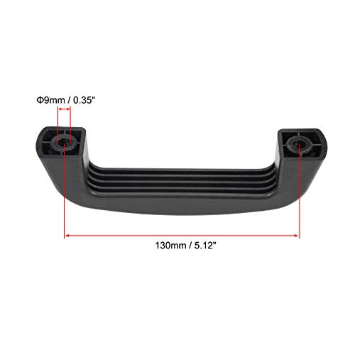 uxcell Plastic Pull Handles 130mm Hole Centers for Luggage Mechanical Equipment 2Pcs