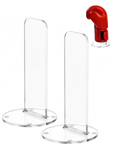 Clear Boxing Glove Stand, Boxing Glove Display Stand, Vertical Baseball Glove Display Stand(1 PACK) - color: 1 PACK