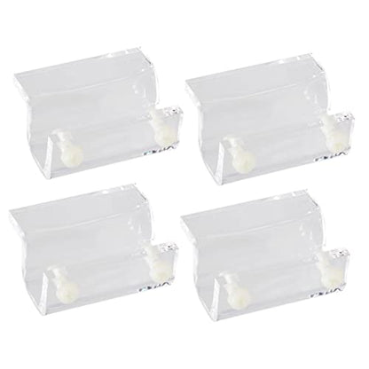 4pcs Acrylic Fish Tank Cover Holder Bracket Support for Open Aquariums Compatible Practical Rack for Turtle Tanks and Pet Boxes
