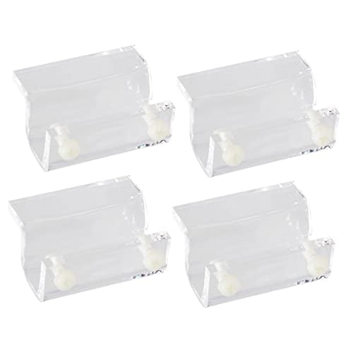 4pcs Acrylic Fish Tank Cover Holder Bracket Support for Open Aquariums Compatible Practical Rack for Turtle Tanks and Pet Boxes