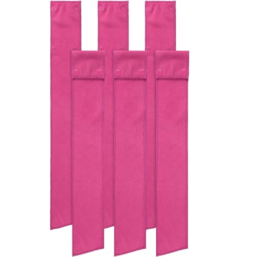 Fanfanwin 6 Pcs Football Towels with Buttons Quick Dry Sports, Pink | Button Design Prevents Slipping, Quick Dry Basketball Workout, Lightweight Sweat Absorbent Towels Athletes Gym Training Use - color: Pink